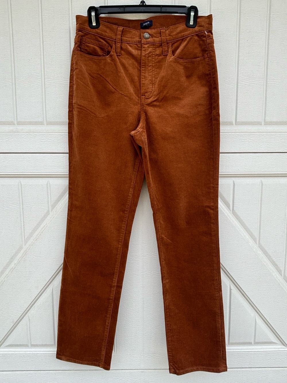 J.Crew Corduroy Essential Straight Pants Size 28 Copper Brown NWOT